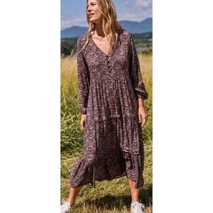 dune cotton gauze camille midi dress tranquil tides print Faherty | Dresses | Nwt Faherty 0 Organic Cotton Dune Gauze Camille Midi Dress Tranquil Tides M